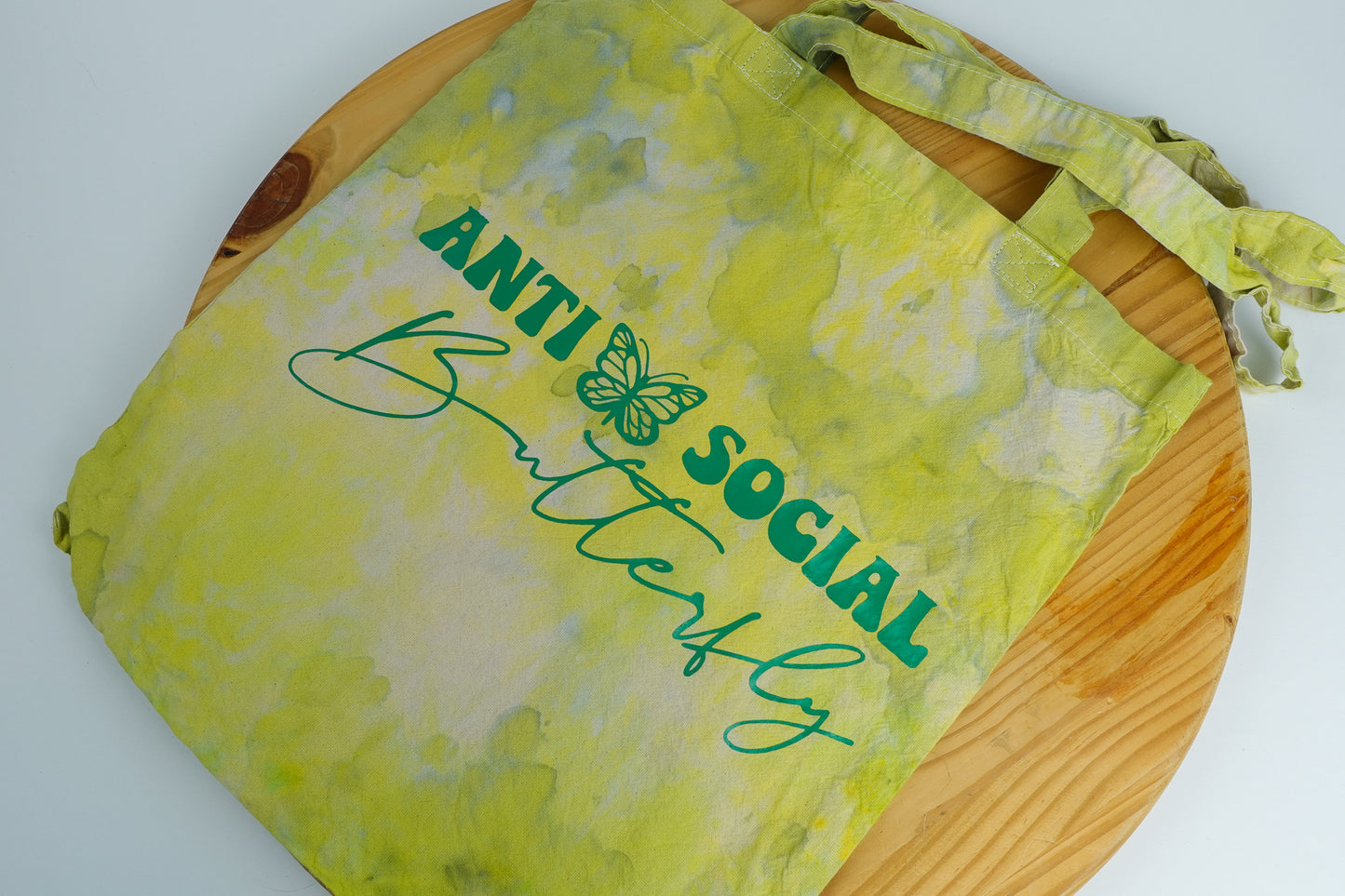 Handmade Anti-Social Butterfly Tote Bag