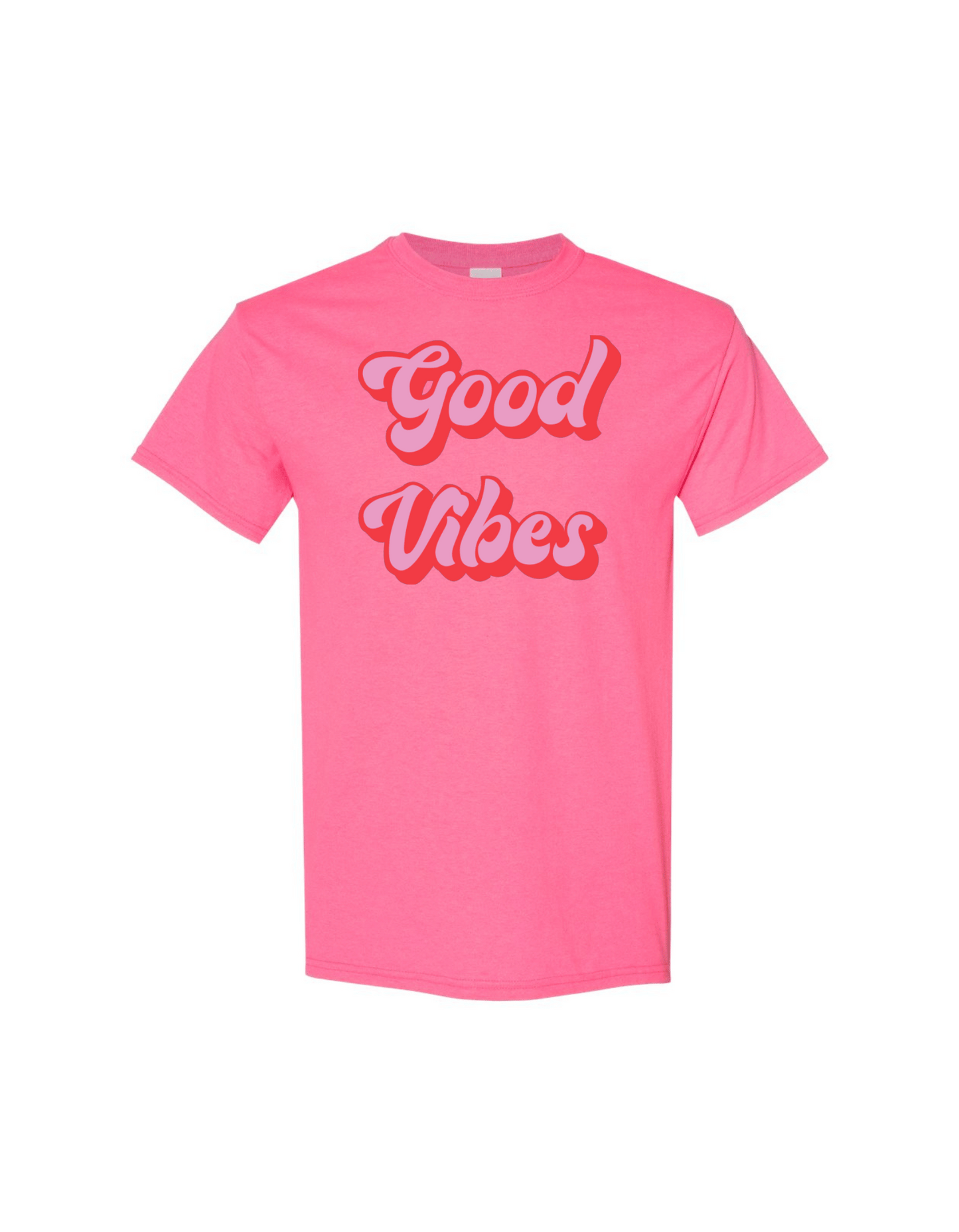 Made to Order Handmade Good Vibes Inspirational Short Sleeve Shirt