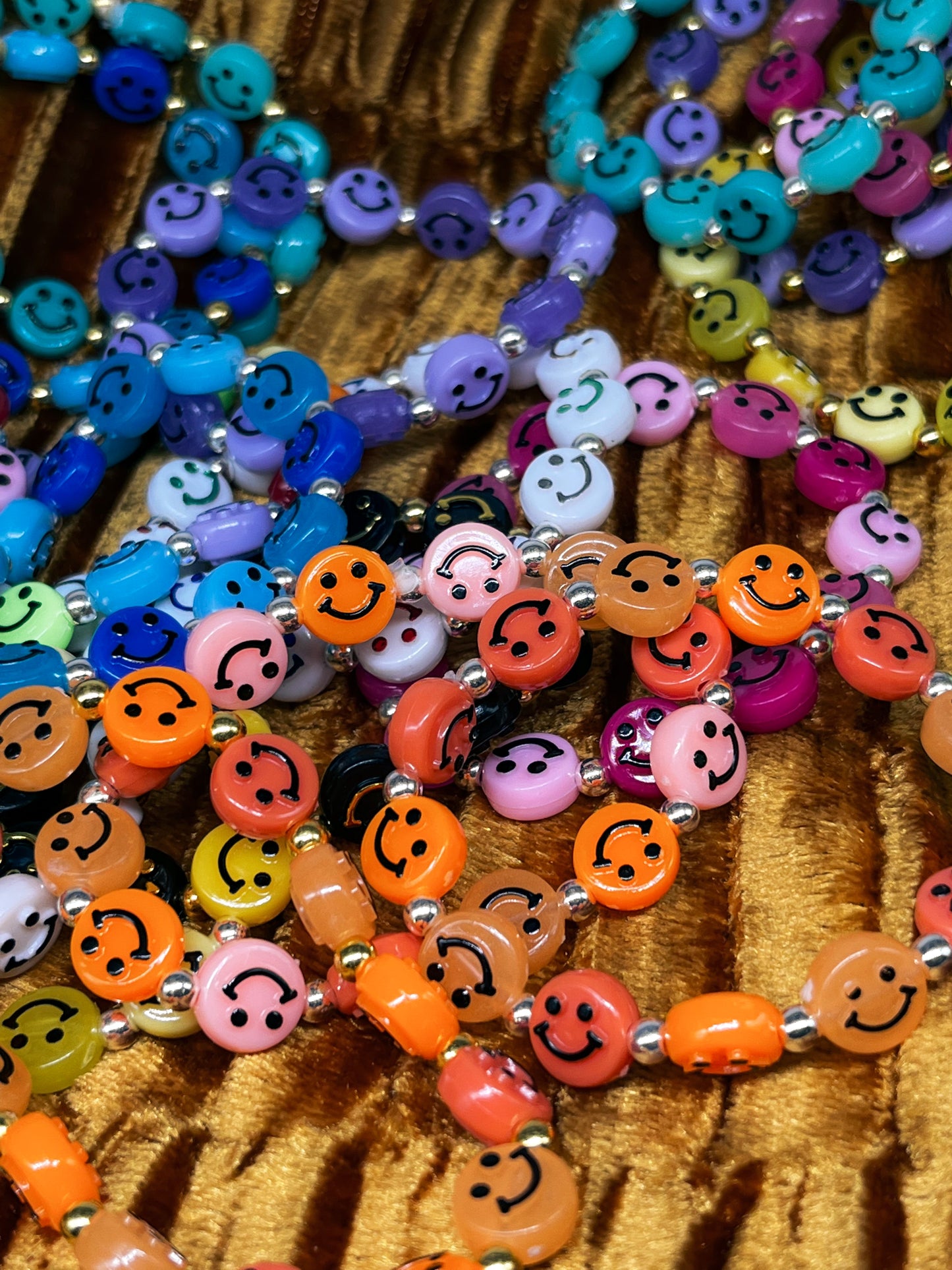 Smiley Handmade Elastic Bracelets