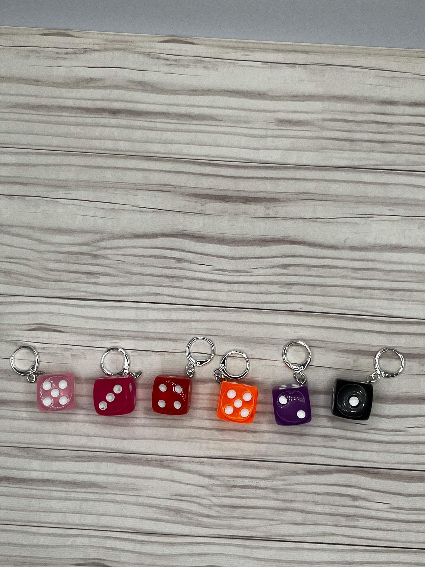 Six Sided Dice Handmade Dangle Earrings
