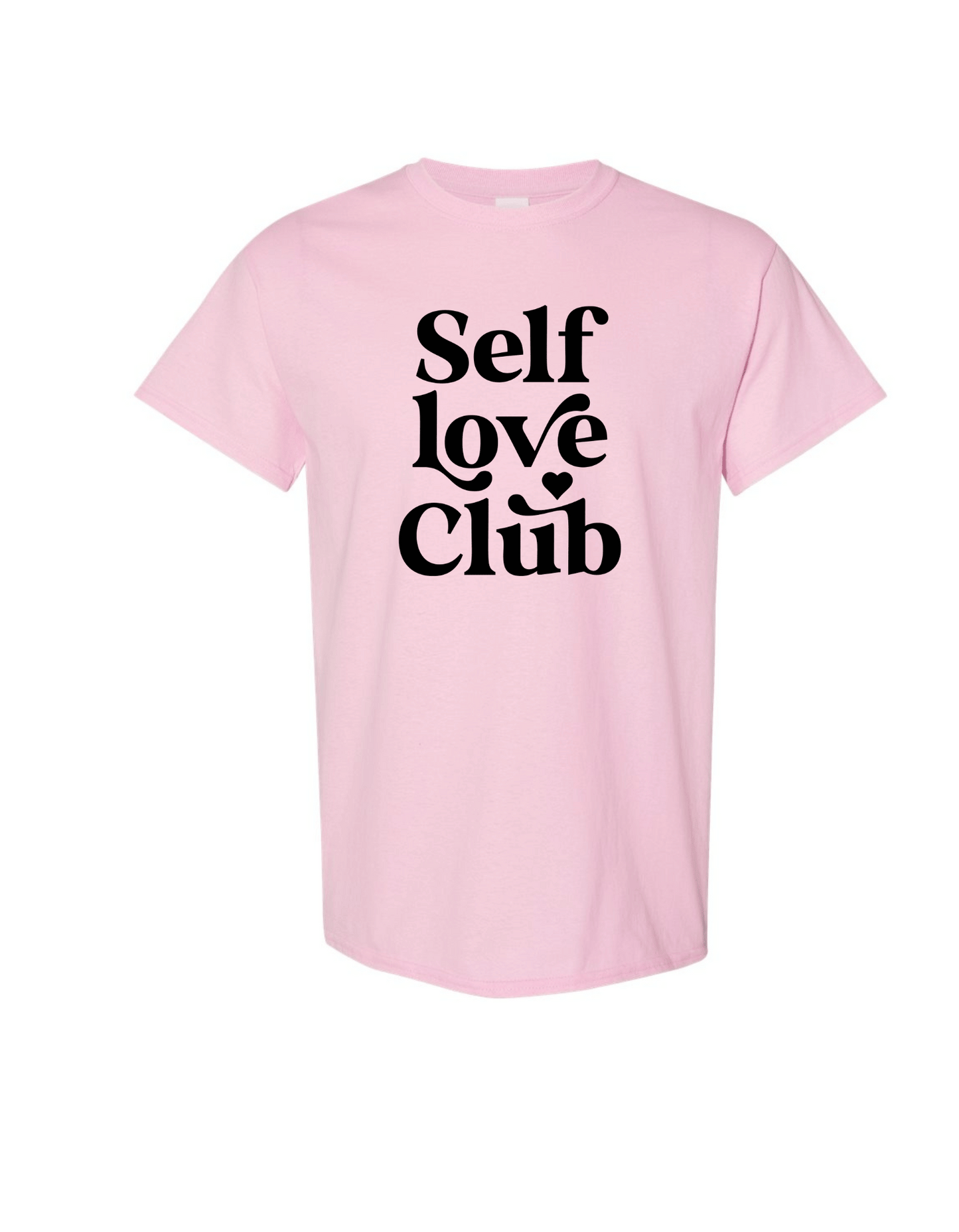Made to Order Handmade Self Love Club Inspirational Short Sleeve Shirt