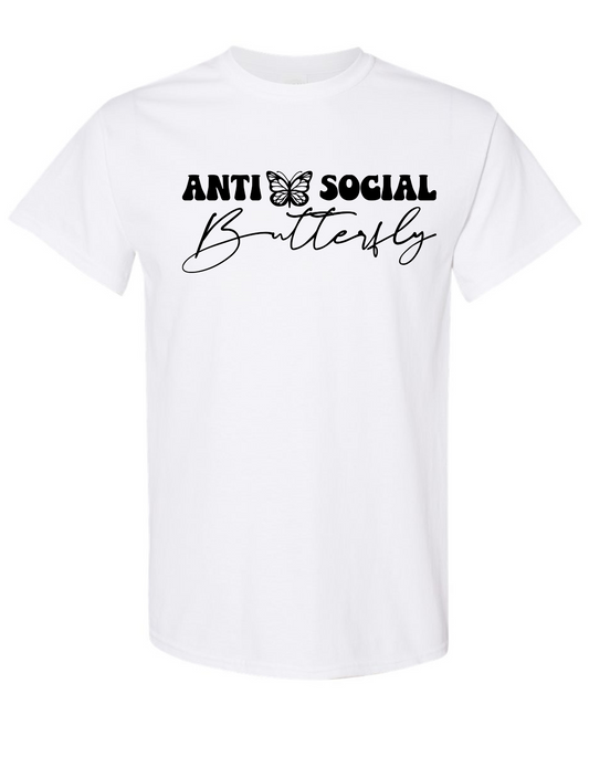 Made to Order Handmade Anti Social Butterfly Short Sleeve Shirt