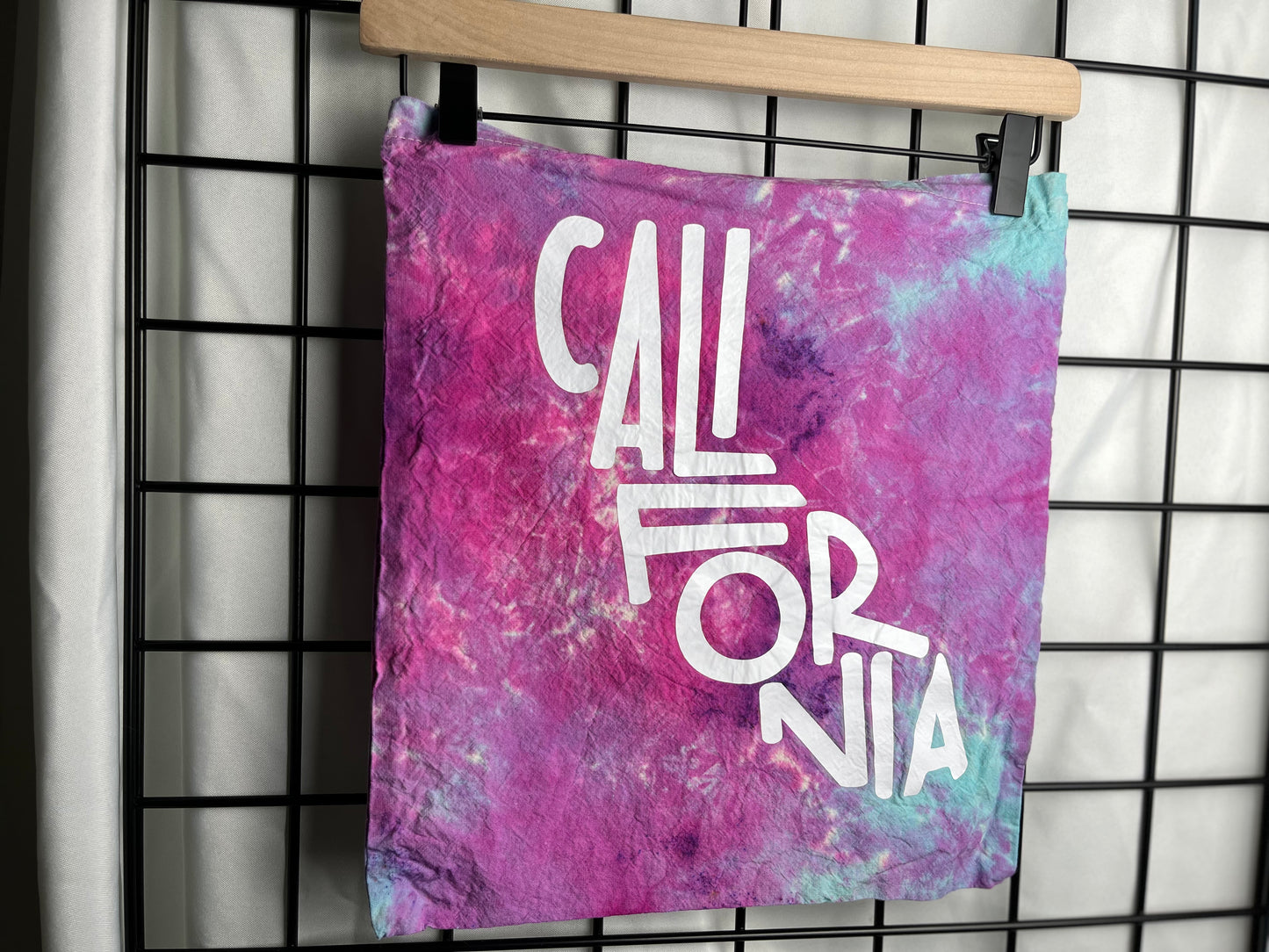 Handmade California Word Art Tote Bag